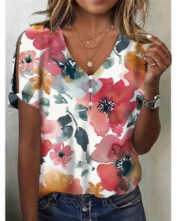 Foto 2 | Foto 2 | Top Tipo Túnica Hotyd Con Estampado Floral Bohemio Y Cuello En V Y Hombros Descubiertos - Venta Internacional.