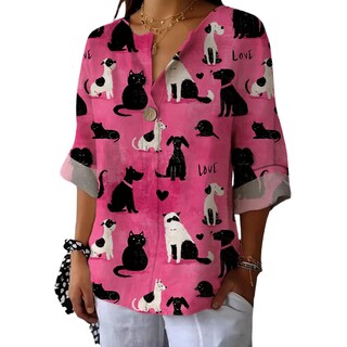 Foto 1 | Foto 1 | Camisas Informales De Lino De Manga 3/4 Para Mujer 2xl 2025 - Venta Internacional.