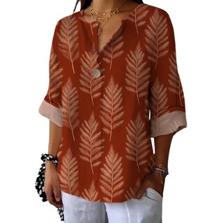 Foto 1 | Foto 1 | Camiseta Tipo Túnica Domirica Con Cuello En V Y Estampado Floral Talla Grande - Venta Internacional.