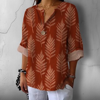 Foto 3 | Foto 3 | Camiseta Tipo Túnica Domirica Con Cuello En V Y Estampado Floral Talla Grande - Venta Internacional.
