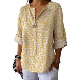 Foto 1 | Foto 1 | Camiseta Tipo Túnica Domirica Con Cuello En V Y Estampado Floral Talla Grande - Venta Internacional.
