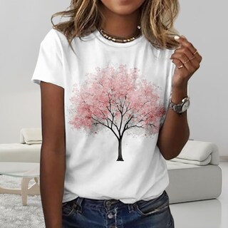 Foto 2 | Foto 2 | Camiseta Zocania Graphic Tees Para Mujer De Algodón Con Estampado Floral - Venta Internacional.