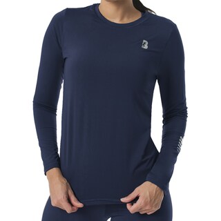Foto 1 | Foto 1 | Playera Deportiva Black Secret Manga Larga Dry-Fit Azul Marino para Mujer