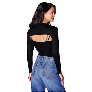 Foto 4 | Foto 4 | Top Ilusión 40035 Negro para Mujer