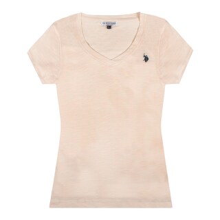 Foto 1 | Foto 1 | Playera para Dama Maga Corta U. S Polo Assn color Beige