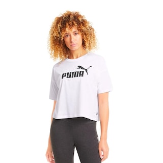 Foto 3 | Foto 3 | Playera Puma 586866-02 Ess Cropped Blanca para Mujer