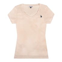 Playera para Dama Maga Corta U. S Polo Assn color Beige