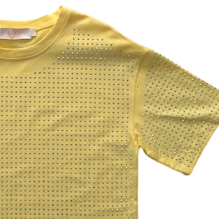 Foto 4 | Foto 4 | Playera con Pedrería Amarillo Lc