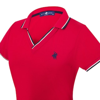 Foto 2 | Foto 2 | Playera Polo Rock Hampton Polo Roja para Mujer