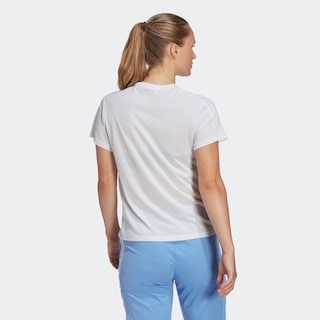 Foto 5 | Foto 5 | Playera Aeroready Train Essentials Minimal Branding Cuello Redondo Adidas Blanco Mujer