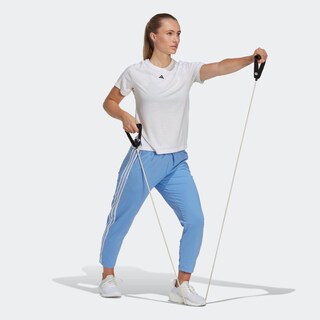 Foto 6 | Foto 6 | Playera Aeroready Train Essentials Minimal Branding Cuello Redondo Adidas Blanco Mujer