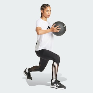 Foto 5 | Foto 5 | Playera De Entrenamiento Train Essentials Big Performance Logo Adidas Blanco Mujer