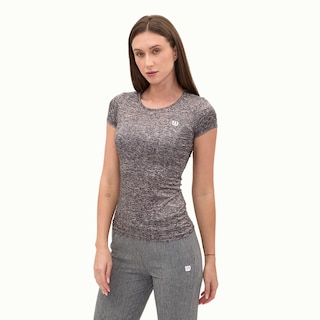 Foto 3 | Foto 3 | Playera Wilson Cuello Redondo Jaspeada Para Mujer
