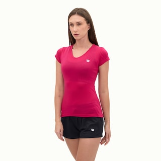 Foto 2 | Foto 2 | Playera Wilson Polyspun Cuello V Lisa Para Mujer