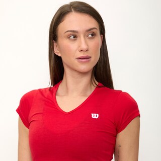 Foto 3 | Foto 3 | Playera Wilson Polyspun Cuello V Lisa Para Mujer