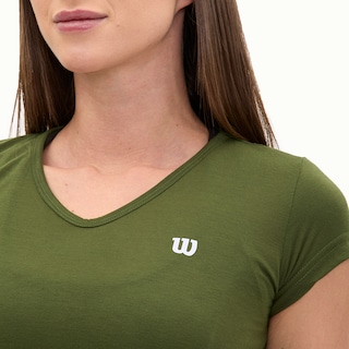 Foto 3 | Foto 3 | Playera Wilson Polyspun Cuello V Lisa Para Mujer