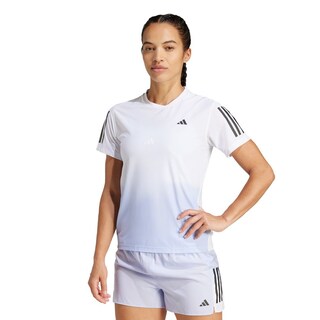 Foto 2 | Foto 2 | Playera Own The Run Climacool Colorblock Adidas Blanco Mujer