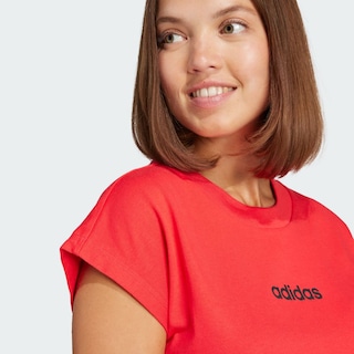Foto 6 | Foto 6 | Playera Essentials Linear Algodón Adidas Rojo Mujer