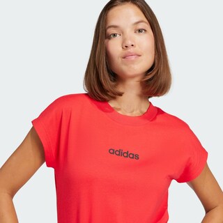 Foto 7 | Foto 7 | Playera Essentials Linear Algodón Adidas Rojo Mujer