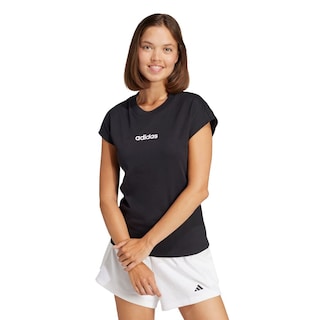 Foto 2 | Foto 2 | Playera Essentials Linear Algodón Adidas Negro para Mujer