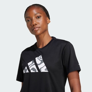 Foto 8 | Foto 8 | Run It Bl Tee W Adidas Negro Mujer
