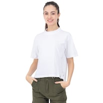 Playera Ancha Básica Para Mujer Quarry Color Blanco