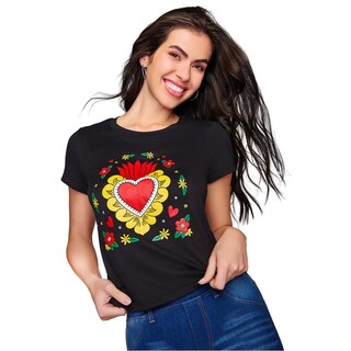 Foto 2 | Foto 2 | Playera Ilusión Manga Corta para Mujer