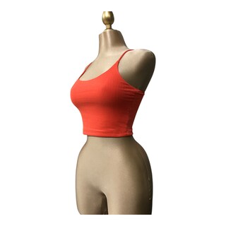 Foto 3 | Foto 3 | Playera Top Tirantes Color Naranja Para Dama Erivel