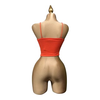 Foto 7 | Foto 7 | Playera Top Tirantes Color Naranja Para Dama Erivel