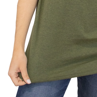 Foto 7 | Foto 7 | Playera Básica Indicum Denim Verde para Mujer
