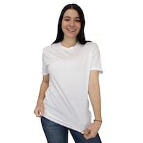 Playera Básica Indicum Denim Blanco para Mujer
