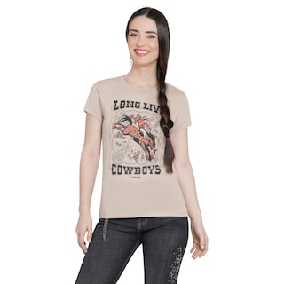 Foto 1 | Foto 1 | Playera Wrangler Mujer Slim Manga Corta 326 Cafe