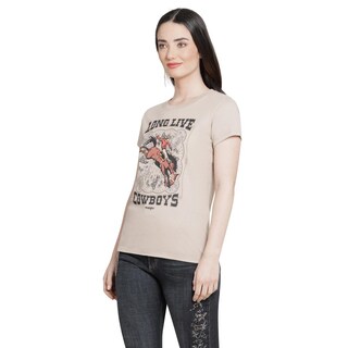 Foto 2 | Foto 2 | Playera Wrangler Mujer Slim Manga Corta 326 Cafe