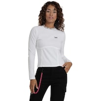 Playera Lee Mujer Quality Genuine Slim Fit 518 Blanco