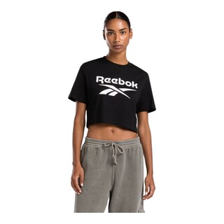 Foto 2 | Foto 2 | Playera Reebok Crop Para Mujer Color Negro Modelo 100034775