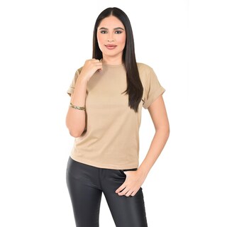 Foto 1 | Foto 1 | Playera Básica Manga Corta /juvenil  0011 (beige) Beige