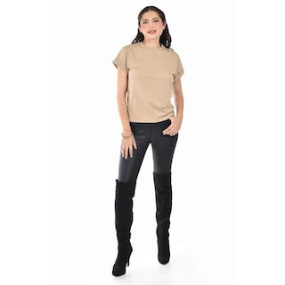Foto 5 | Foto 5 | Playera Básica Manga Corta /juvenil 0011 (beige) Beige