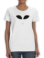 Playera Smartprintsink Mujer Cara De Alien Sonriente
