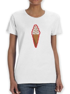 Foto 1 | Foto 1 | Playera Smartprintsink para Mujer Helado Pixelado