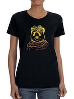 Playera Smartprintsink Mujer Panda Con Corona De Flores