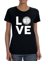 Playera Smartprintsink color Negro para Mujer Amo Voleibol