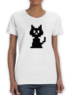 Foto 1 | Foto 1 | Playera Smartprintsink Gatito de Pixeles para Mujer