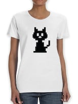 Playera Smartprintsink Gatito de Pixeles para Mujer