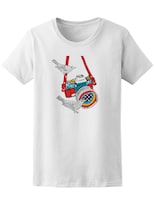 Playera Smartprintsink Mujer con Diseño de Cámara Fotográfica con Aves