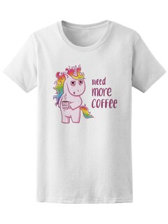 Foto 1 | Foto 1 | Playera Smartprintsink para Mujer Diseño Unicornio Greñudo