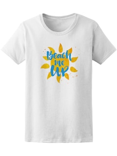 Foto 1 | Foto 1 | Playera Smartprintsink para Mujer Diseño Llévame a la Playa color Blanco