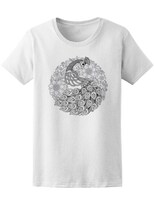 Playera Smartprintsink Mujer Mándala con Pavorreal