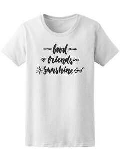 Foto 1 | Foto 1 | Playera Smartprintsink Mujer Comida, Amigos Y Luz Del Sol