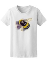 Playera Smartprintsink color Blanco para Mujer Acuarela de Abeja