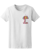 Playera Smartprintsink Mujer Ilustración Gusanito con Paraguas